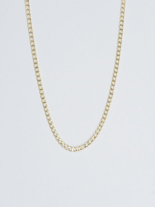 24" Curb Link Necklace - 14k Yellow Gold