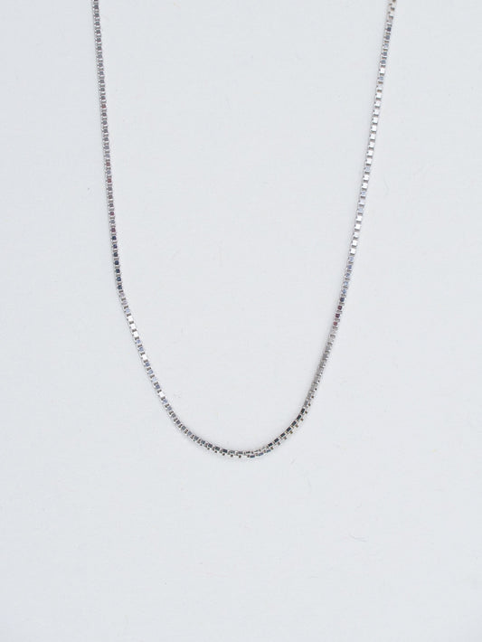 20" Box Mini - 14k White Gold