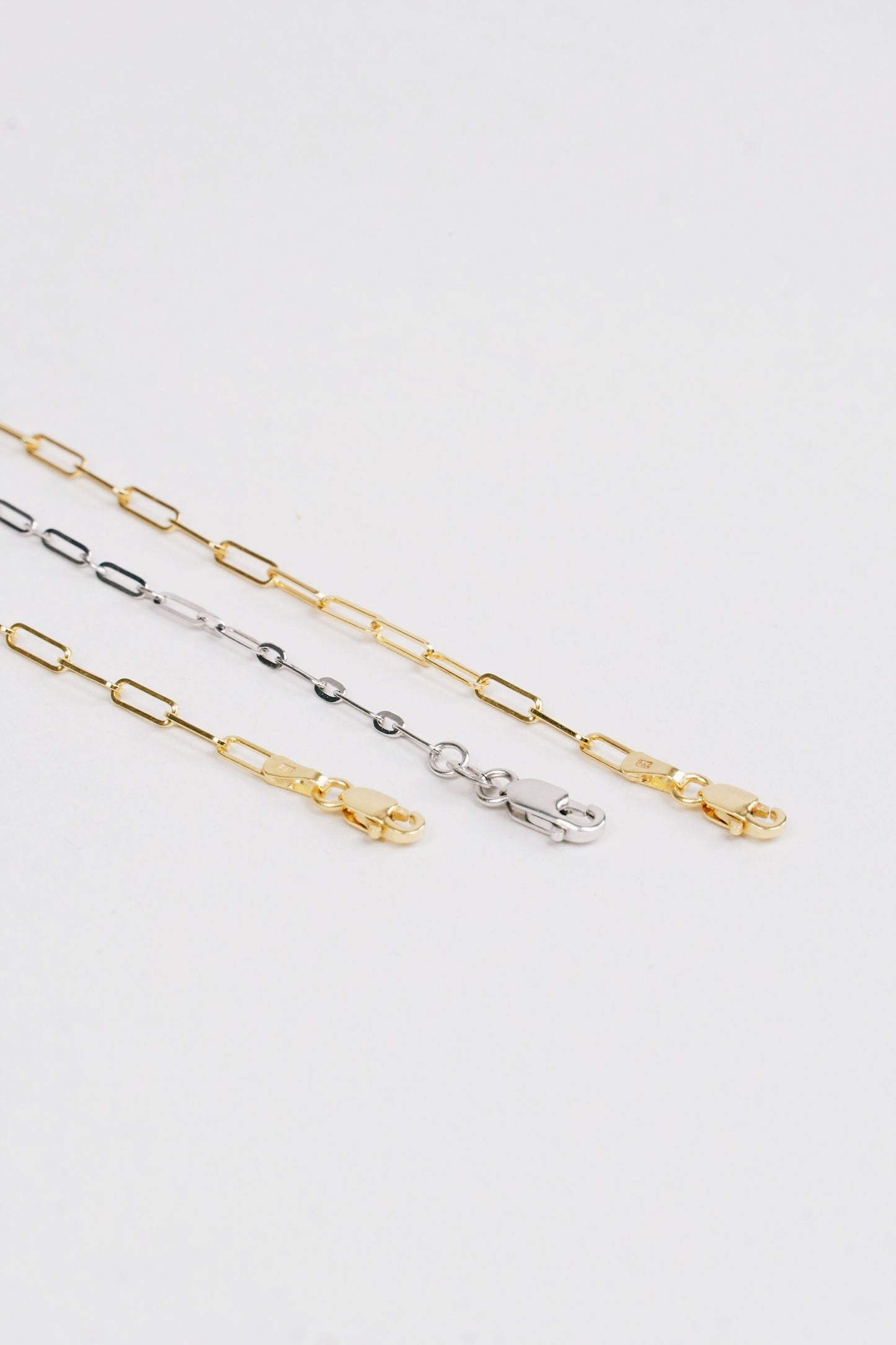18" Paper Clip - 14k Yellow Gold
