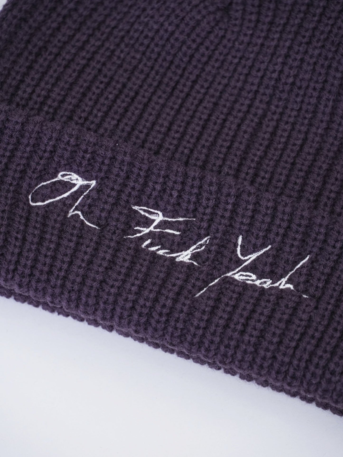 Signature Cable Beanie - Plum