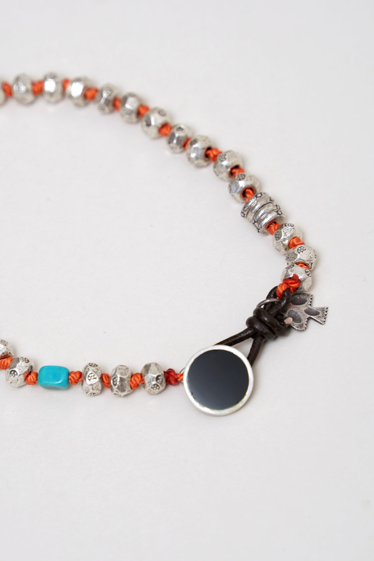 Peyote Bird - Lava Stone Bracelet - Red