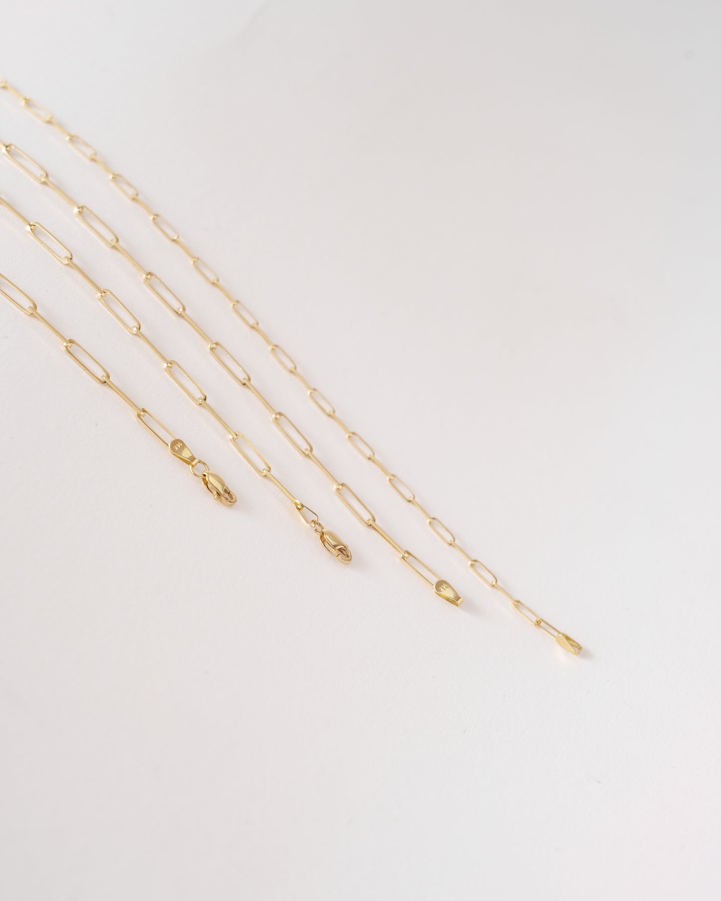 Paperclip Necklace - 14K Yellow Gold