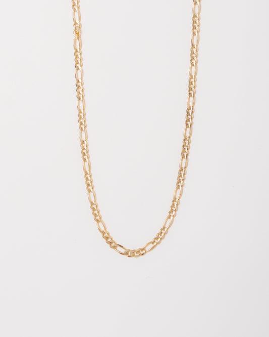 18" Figaro Necklace - 14k Gold