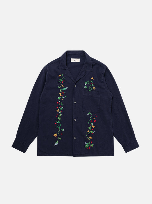 Crinkle L/S Shirt - Primary Floral