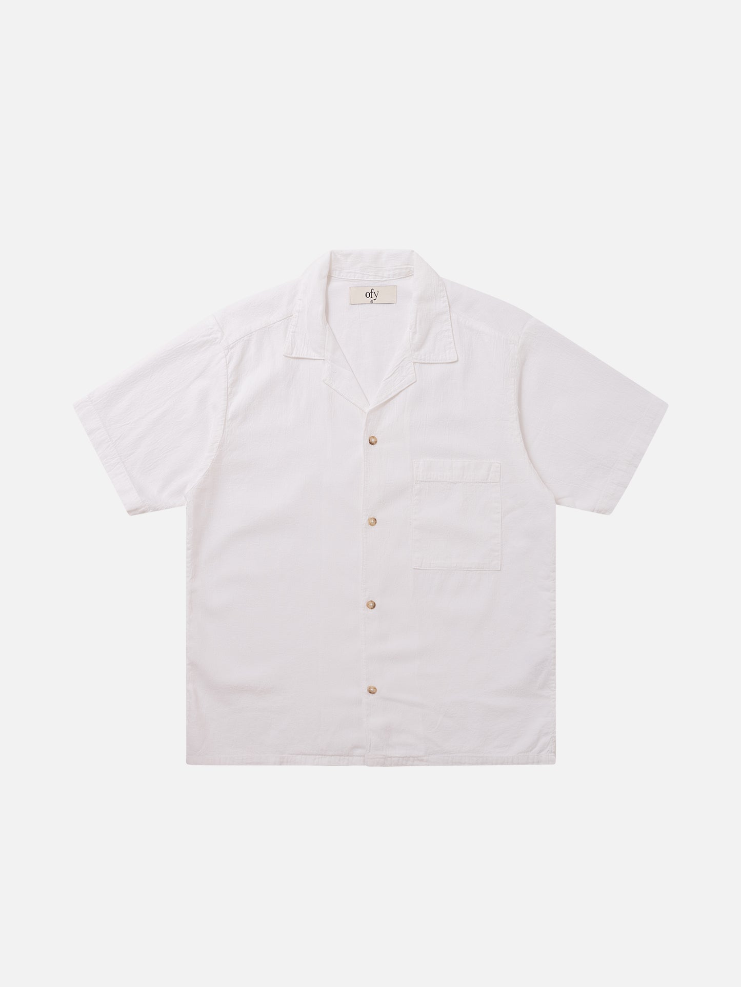 Horizon Crinkle S/S Shirt - Lucent White