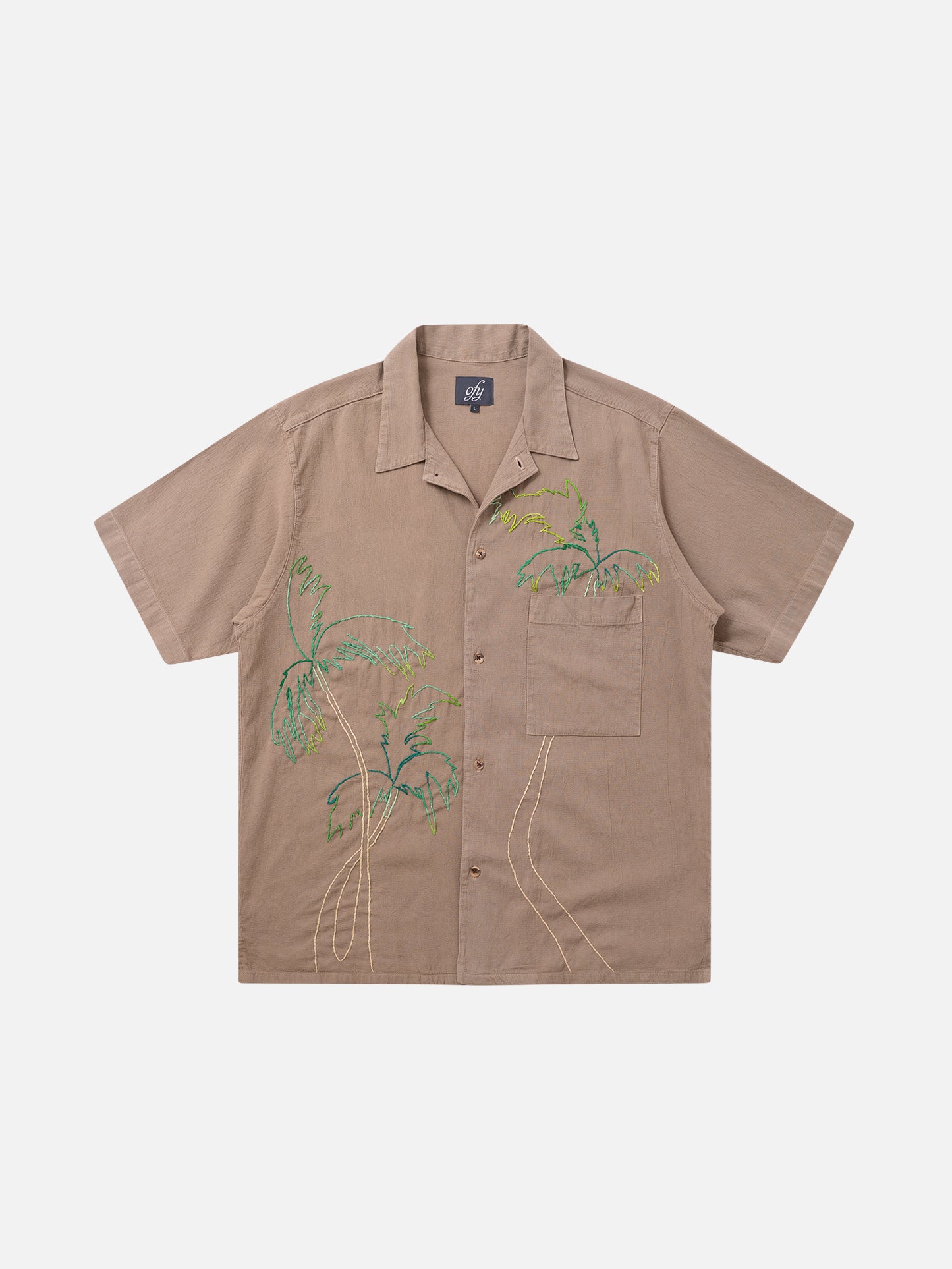 Crinkle S/S Shirt - Classic Ombre Palm