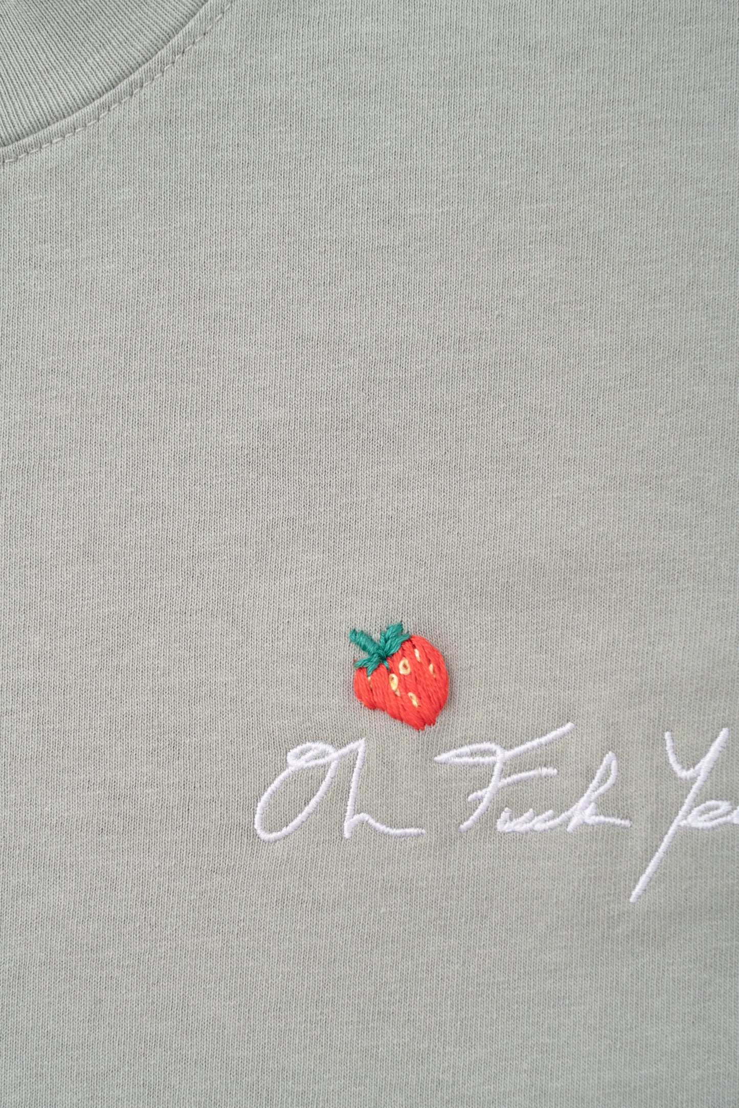 Classic Tee - Strawberry Embroidery