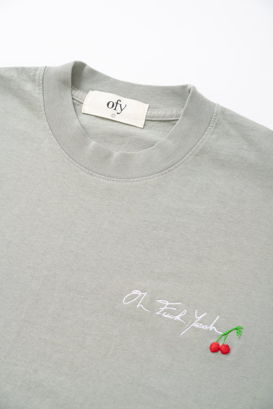 Classic Tee - Cherry Embroidery