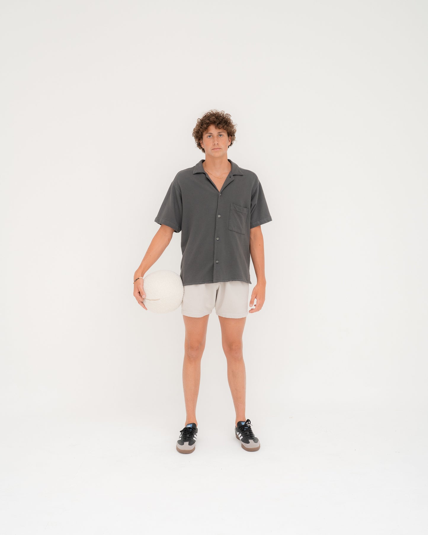 Terry Linen S/S - Volcanic Ash