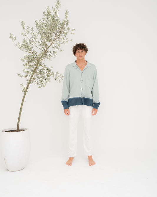 Terry Linen L/S - Sea Salt Dip