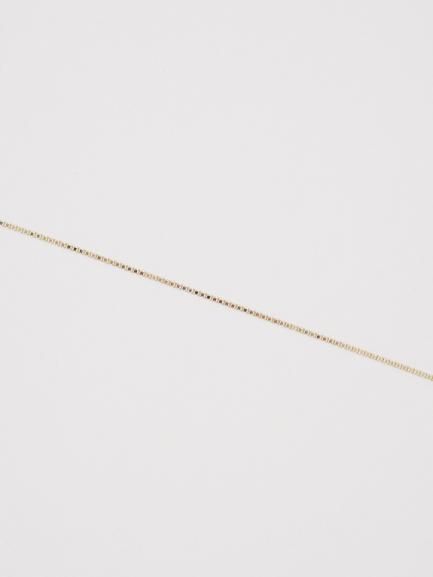 22" Box Necklace - Yellow Gold 1.5 MM