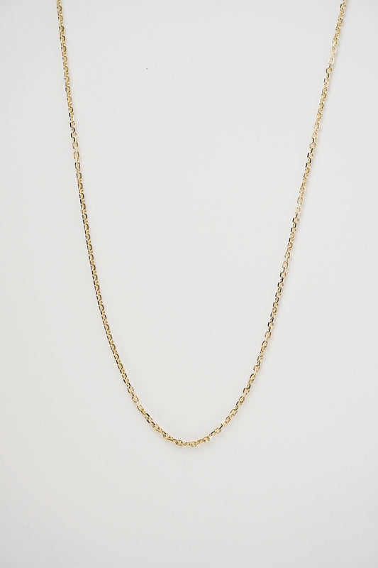 20" Cable Necklace - 14k Gold