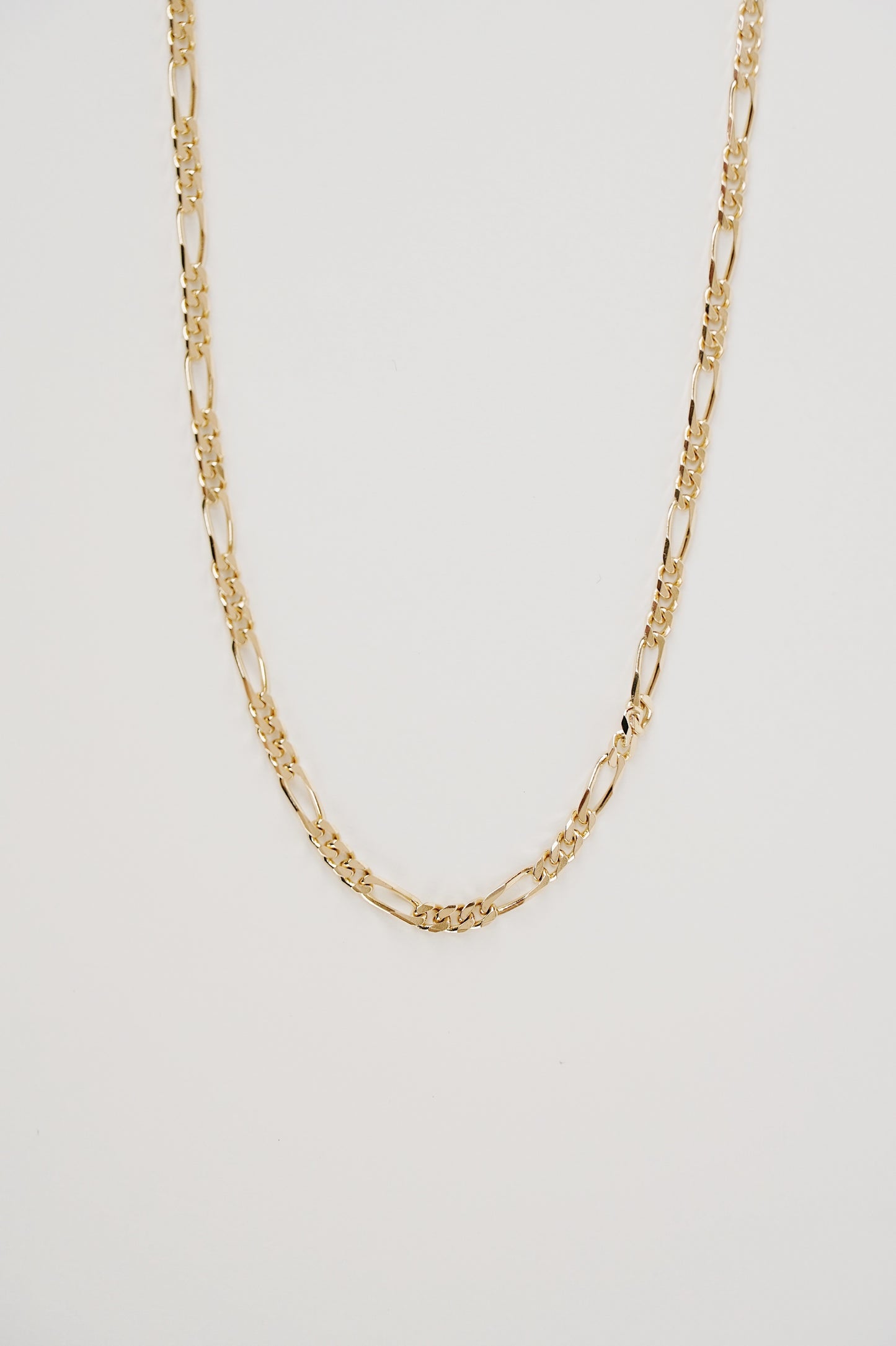 20" Figaro Necklace - 14K Gold