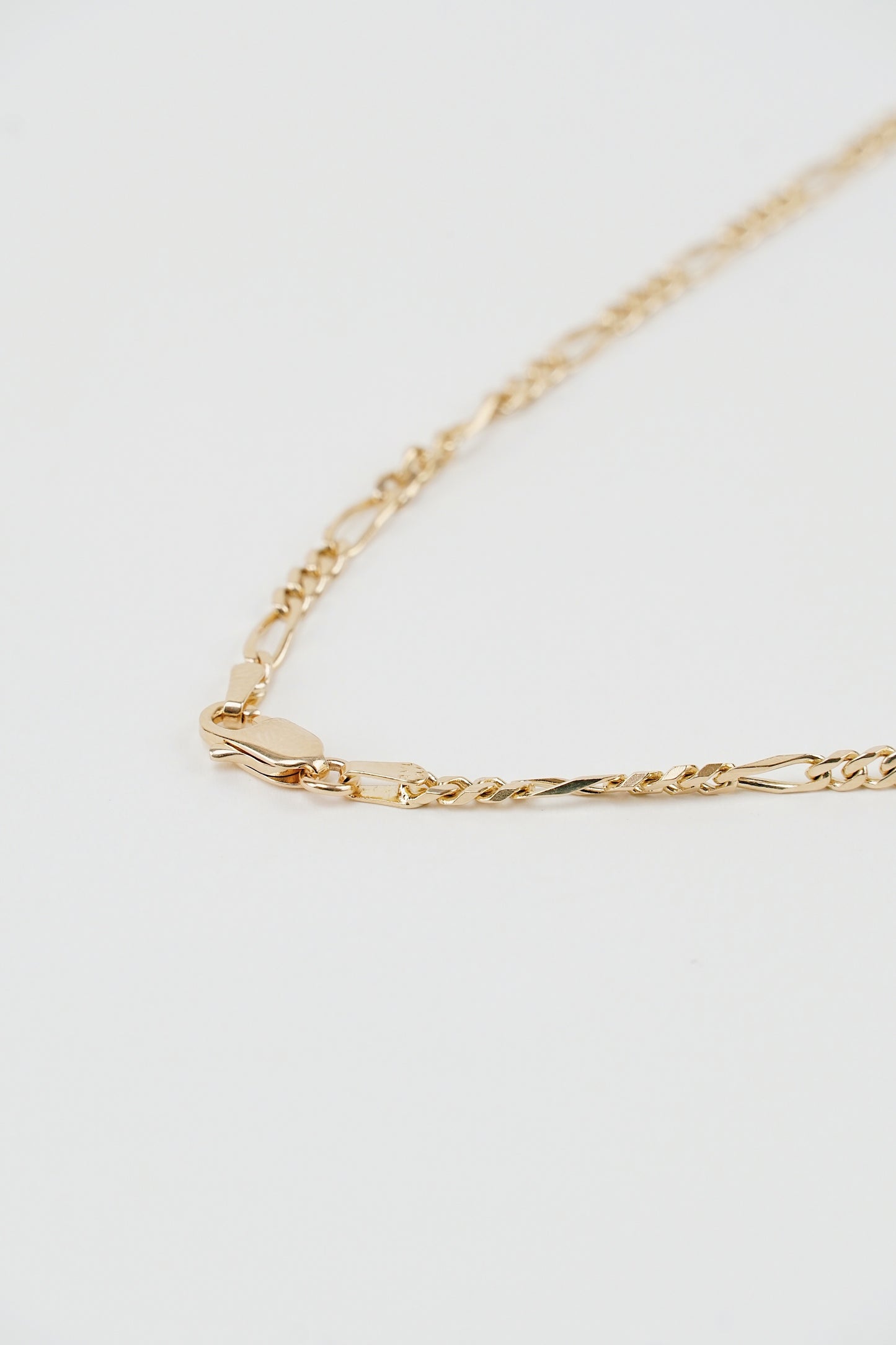 20" Figaro Necklace - 14K Gold