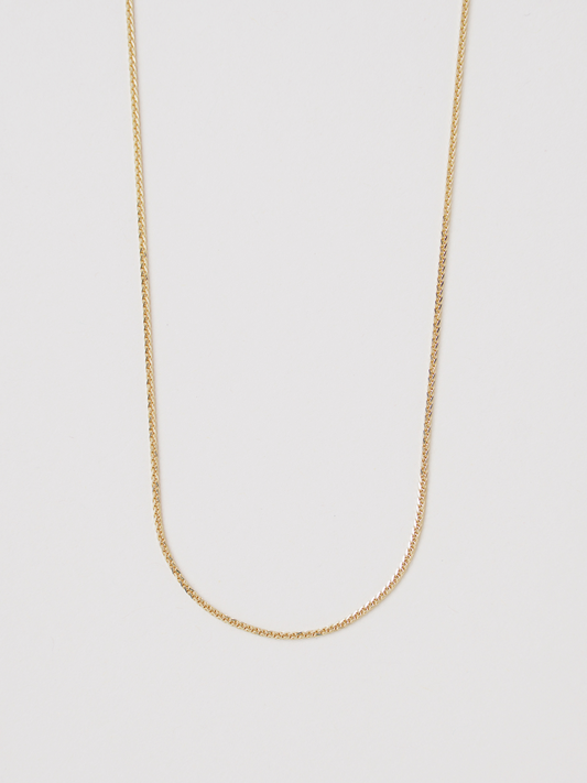22" Mini Foxtail Necklace - Yellow Gold