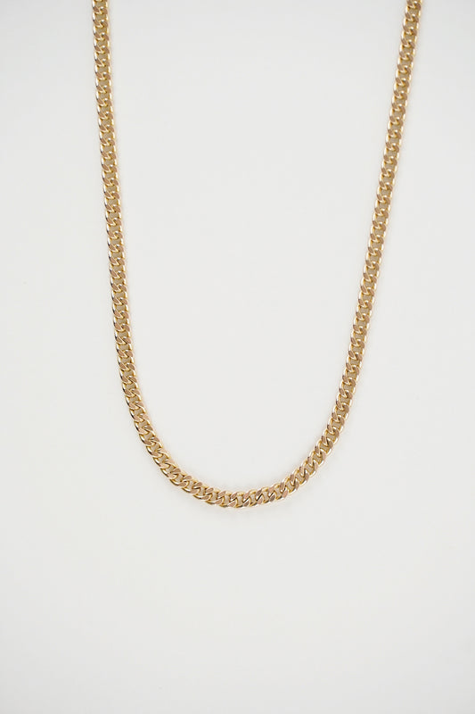 18" Mini Cuban Necklace - 14K Gold