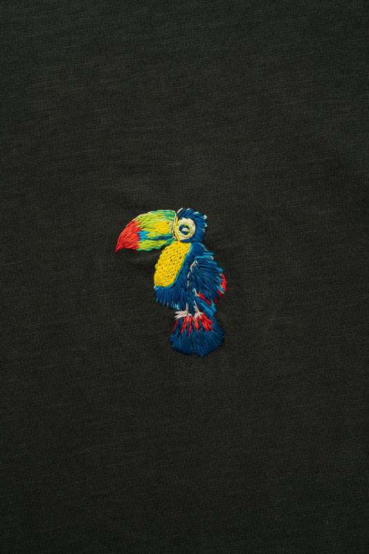 Embroidered Journey Tee - Toucan